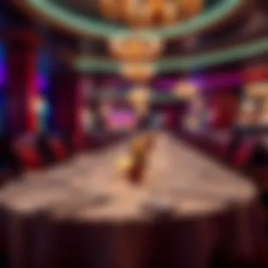 Fine dining experience at a prestigious casino restaurant