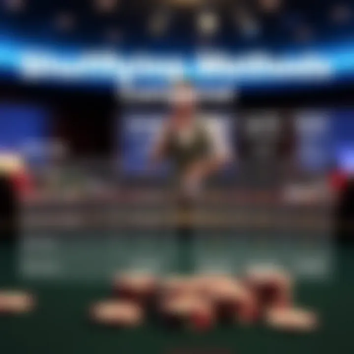 A comparison chart illustrating the advantages of automatic shufflers over traditional methods.