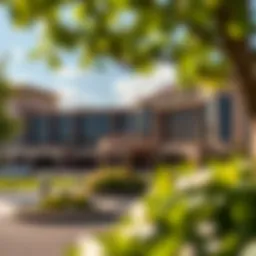 Exterior view of Batavia Downs Hotel and Casino showcasing its architectural design