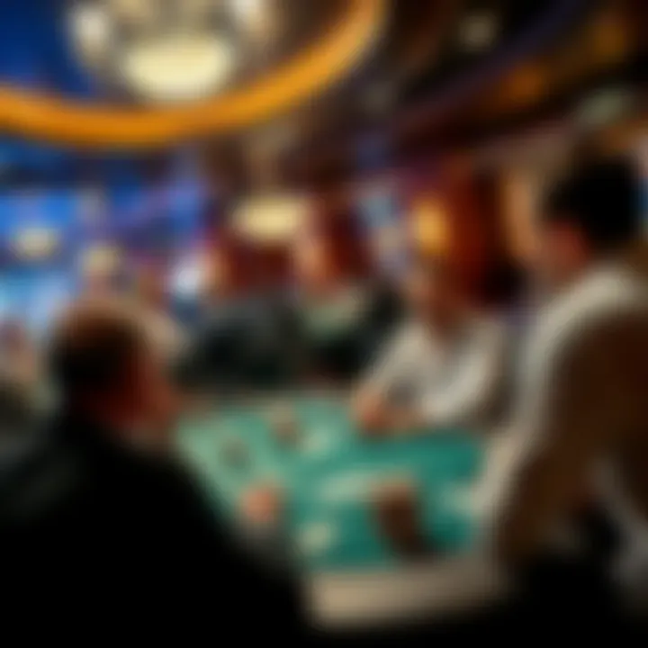High Stakes in the Poker Room Players engaging in a game of poker