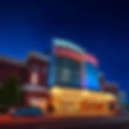 Exterior view of Casino Batavia showcasing its modern architecture