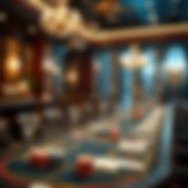 Sophisticated Casino Party Setup Elegant casino-themed birthday celebration setup