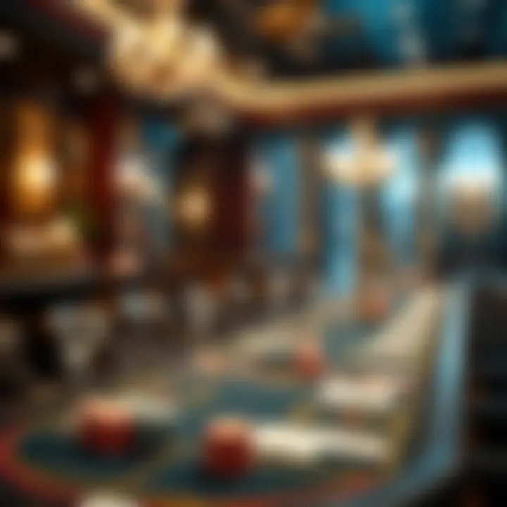 Sophisticated Casino Party Setup Elegant casino-themed birthday celebration setup