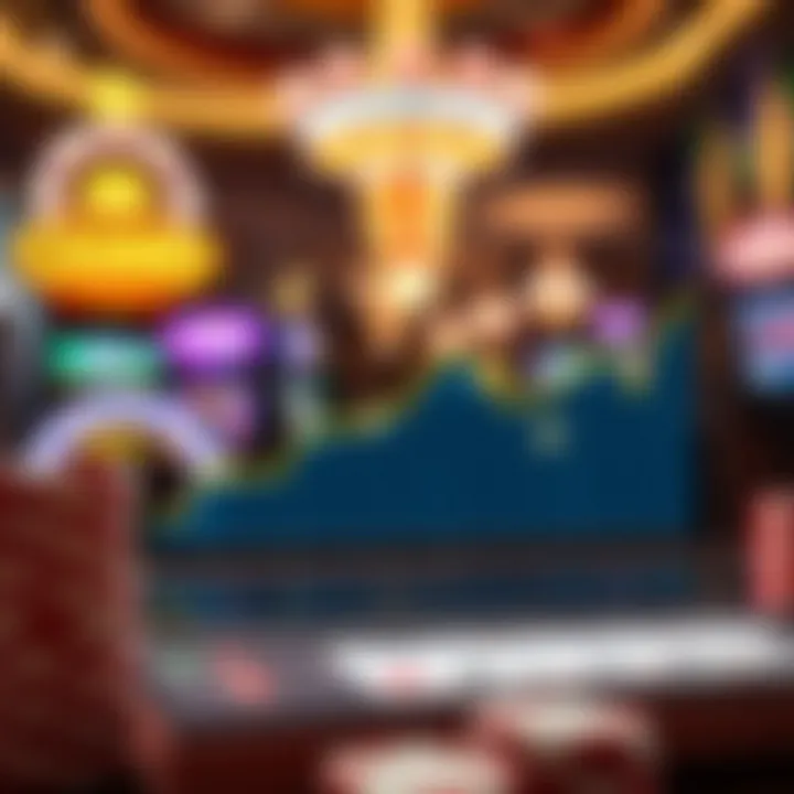 Graph representing market dynamics of casino companies