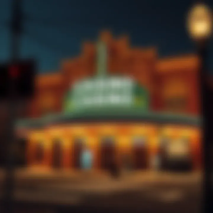 Historic Casino Reflecting Gaming Culture Evolution Historic casino establishment representing the evolution of gaming culture