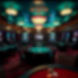 Interior view of the Coconut Creek Poker Room showcasing game tables and ambiance