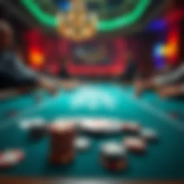 Cards on a poker table