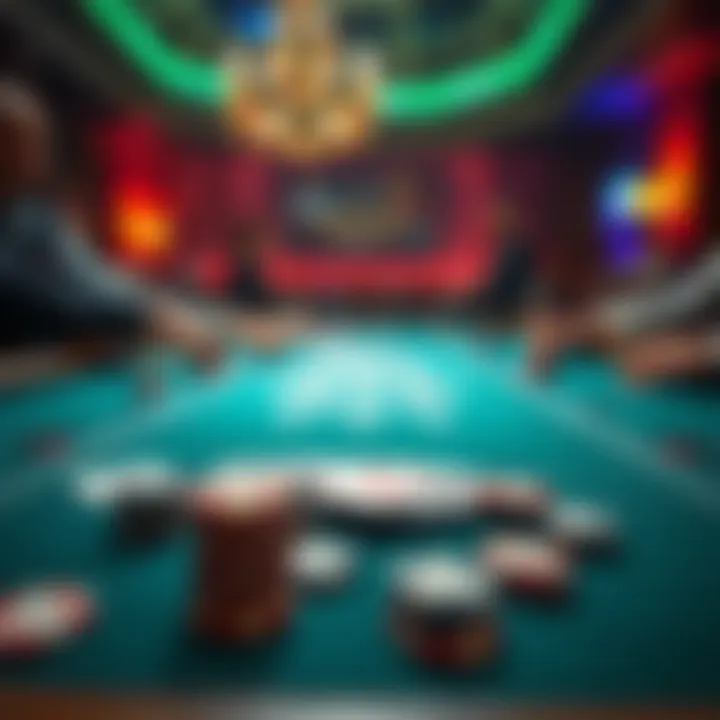 Cards on a poker table