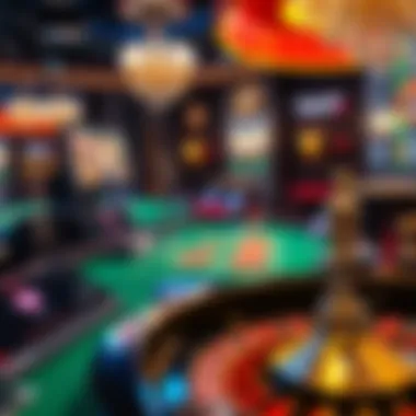 A close-up of the live dealer setting showcasing cutting-edge technology