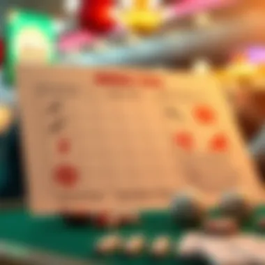 Diagram explaining bingo strategies and tips for players