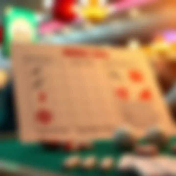 Diagram explaining bingo strategies and tips for players