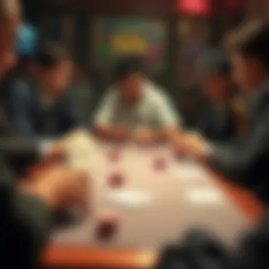 Strategic moves being made in a Tonk match