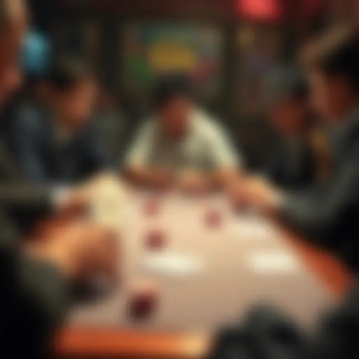 Strategic moves being made in a Tonk match