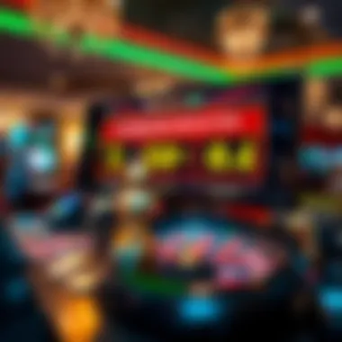 Casino bonuses displayed on a screen