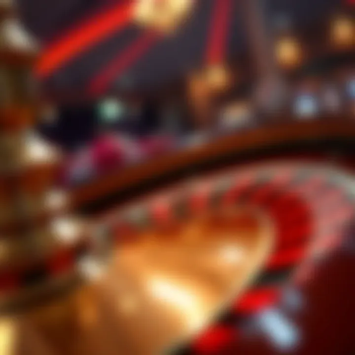 Roulette wheel in action