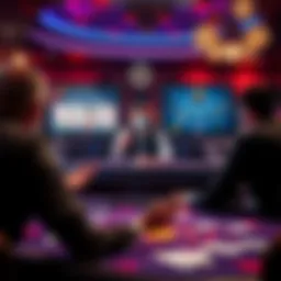 A captivating interface of an online blackjack app showcasing a live dealer