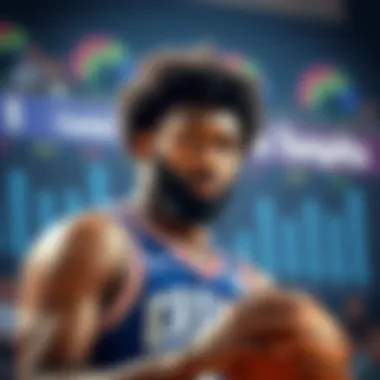 Statistical analysis graphic of Embiid's season