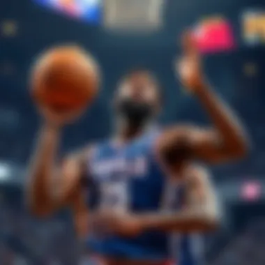 Joel Embiid showcasing his skills during a game