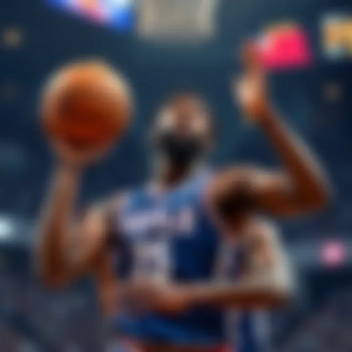 Joel Embiid showcasing his skills during a game