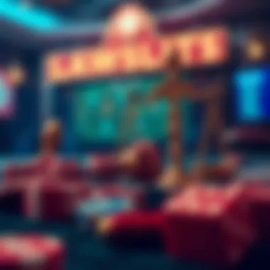 Legal Frameworks in Online Gambling A depiction of legal frameworks surrounding online gambling.