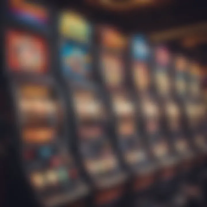 Diverse slot machines selection