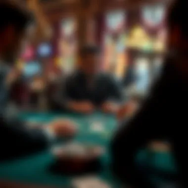 The Art of Decision Making in Blackjack An overview of a player making a strategic decision at the table