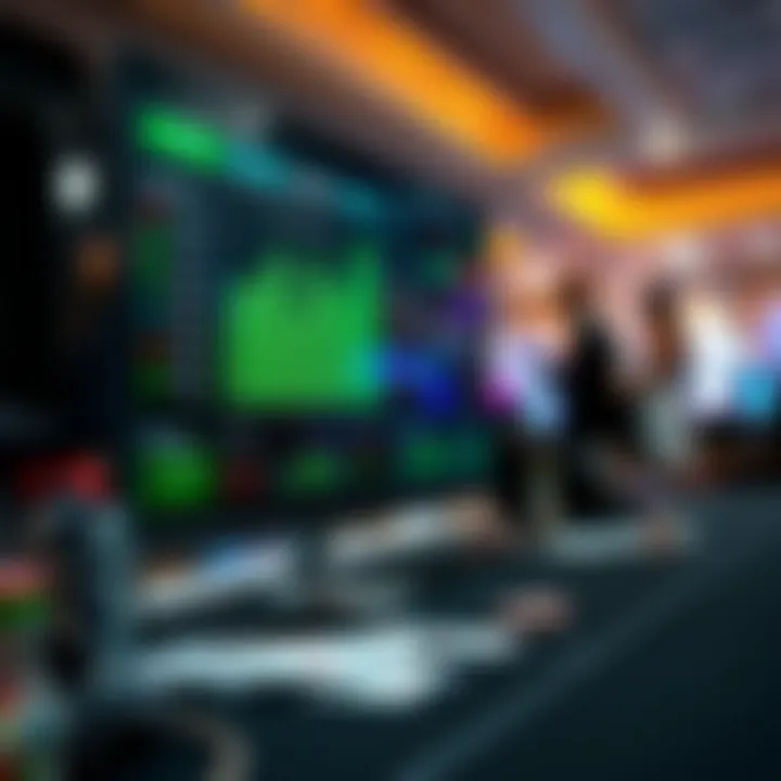 Technology's Influence on Blackjack Gameplay A digital display showing blackjack statistics and analytics