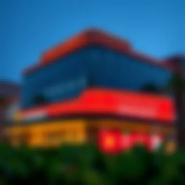 Exterior view of a Caesars Sportsbook retail location showcasing its modern architecture.