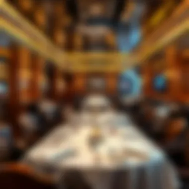 Dining area onboard offering a luxurious leisure experience