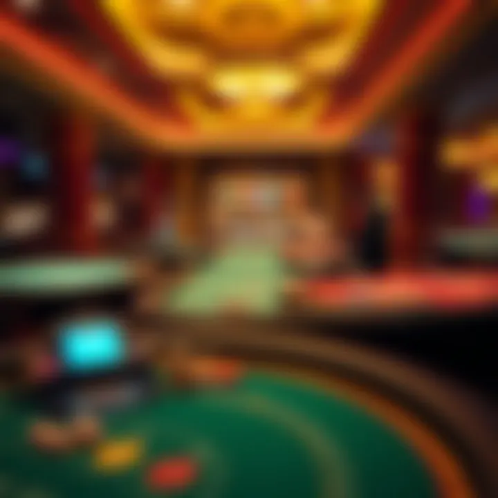 A variety of gaming tables illustrating diverse betting strategies