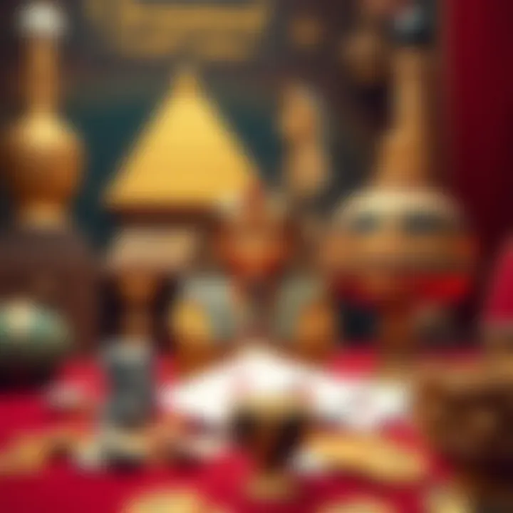 Historical artifacts symbolizing the legacy of Cleopatra Gold Casino