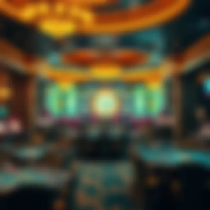 Luxurious interior of Cleopatra Gold Casino showcasing opulence