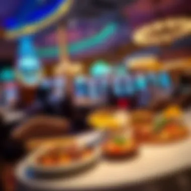 Culinary Delights at Fiesta Casino Elegant dining setting within the casino showcasing delicious cuisine