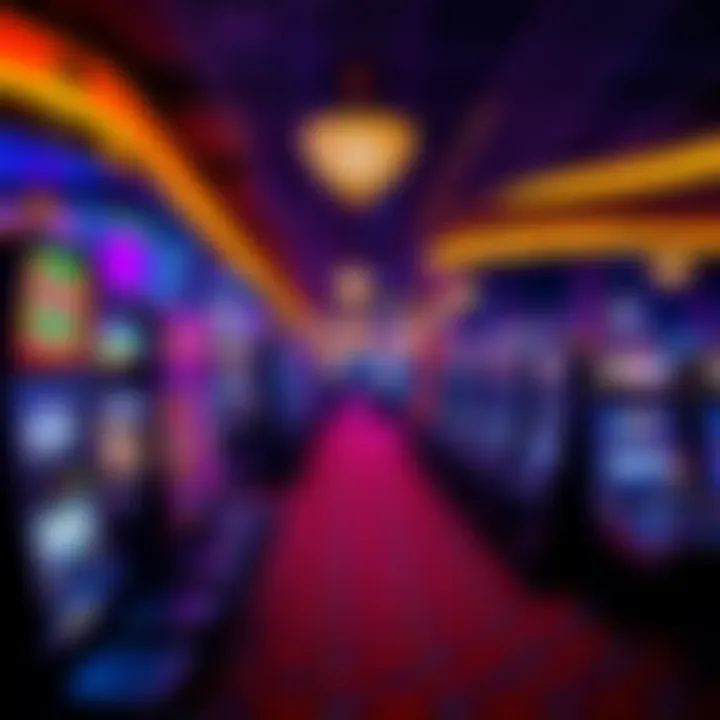 Diverse Gaming Options at Fiesta Casino A lively gaming floor filled with various slot machines and tables