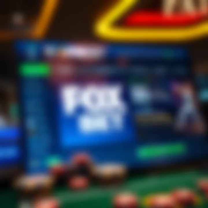Fox Bet platform interface showcasing betting options