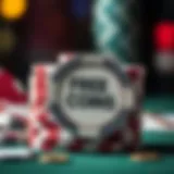 A stack of poker chips symbolizing free coins