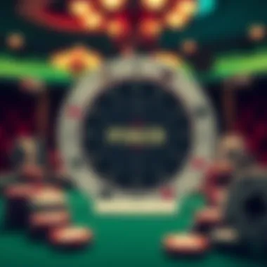 An intricate diagram showing the psychological elements of poker