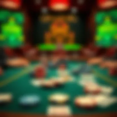 Mastering the Art of Poker Strategy A strategic poker setup with chips and cards laid out for a game