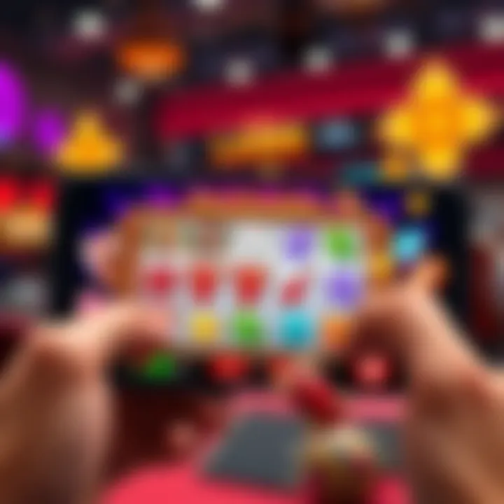 Exciting iPhone slot game interface