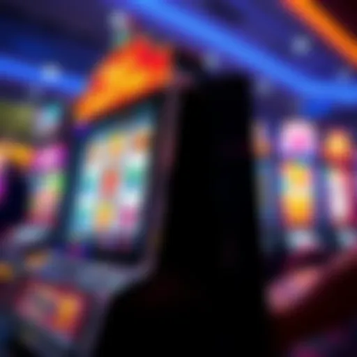 A mesmerizing slot machine with vibrant graphics