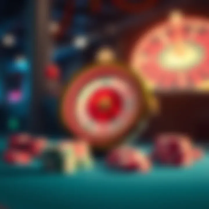 The Concept of Free Spins in Online Casinos An illustration depicting the concept of free spins in online casinos