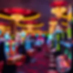 A vibrant view of the gaming floor at Jack Party Casino