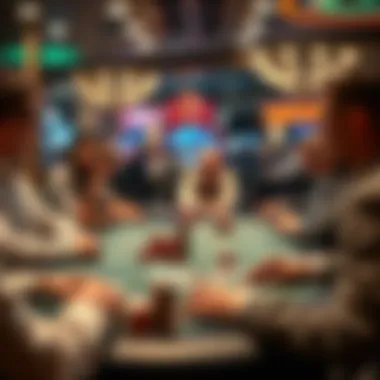 Social Dynamics at the Table Games A strategic table game in progress, showcasing player interactions