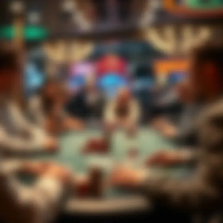 Social Dynamics at the Table Games A strategic table game in progress, showcasing player interactions