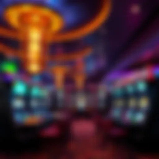 A captivating view of Konami Vegas gaming environment