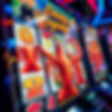 Lobstermania Slot Game Display Close-up of a Lobstermania slot game display with vibrant visuals