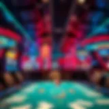 Interior view of the Motor City Poker Room showcasing the vibrant atmosphere