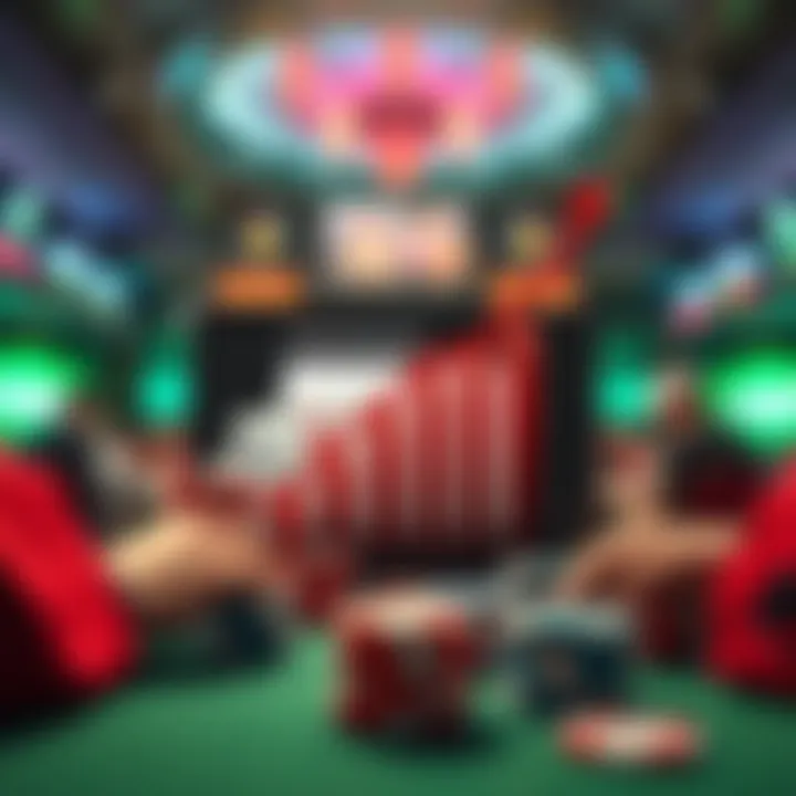 Graphical representation of the growth in online poker engagement