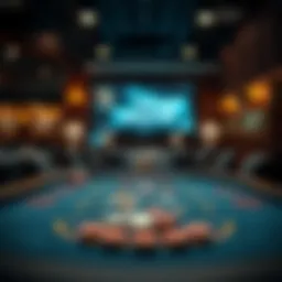 Texas Hold'em game table