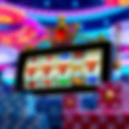 Vibrant visuals of top slot games on iPad